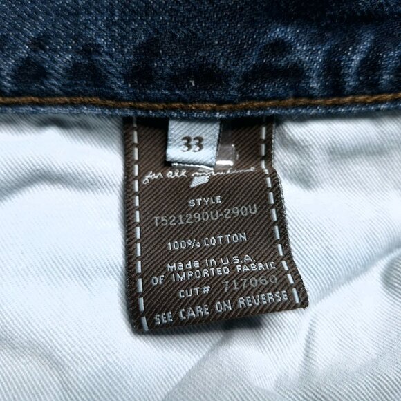 Mens 7 For All Mankind Relaxed Fit Distressed Jeans 33 Button Fly Medium Wash - Picture 10 of 10